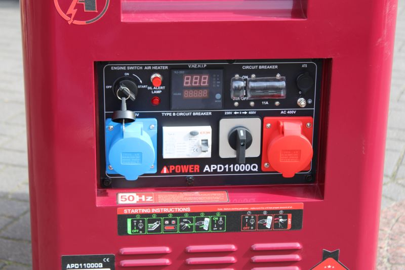 Ai Power 9 kVA Diesel APD11000Q ADEMAX Edition 230 & 400 V cu cutie ATS GRATUIT - imagine 3